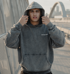 Vintage Grey Oversize Hoodie