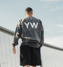 Load image into Gallery viewer, Stonewash Grey Oversize Crewneck